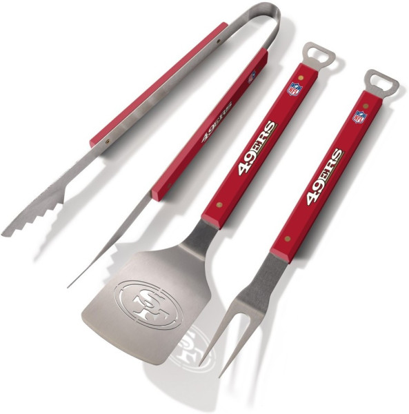 San Francisco 49ers Grillbesteck Spirit Series 3-Piece BBQ Set American Football