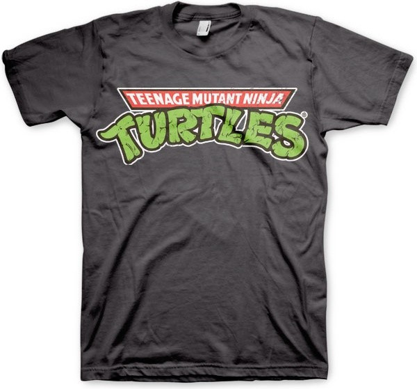 Teenage Mutant Ninja Turtles TMNT Classic Logo T-Shirt Dark-Grey