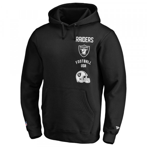 Las Vegas Raiders Property Of Graphic Hoodie American Football Schwarz