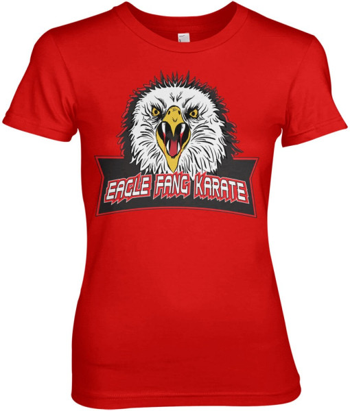 Cobra Kai Eagle Fang Karate Girly Tee Damen T-Shirt Red