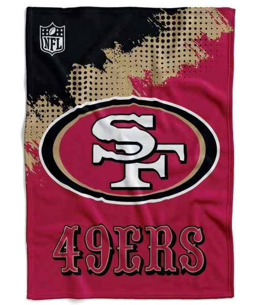San Francisco 49ers Flannel Decke /Throw CORNER American Football NFL Rot-150x200cm