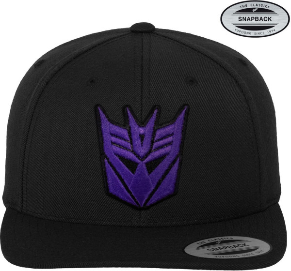 Transformers Decepticon 3D Patch Premium Snapback Cap Black