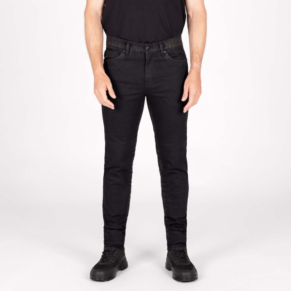 Knox Motorrad Jeanshose Men'S Colton Slim Short-Aged 69301 Black-Rust-36/XL