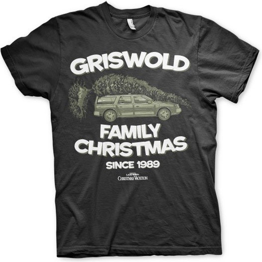 National Lampoon's Christmas Vacation Griswold Family Christmas T-Shirt Black