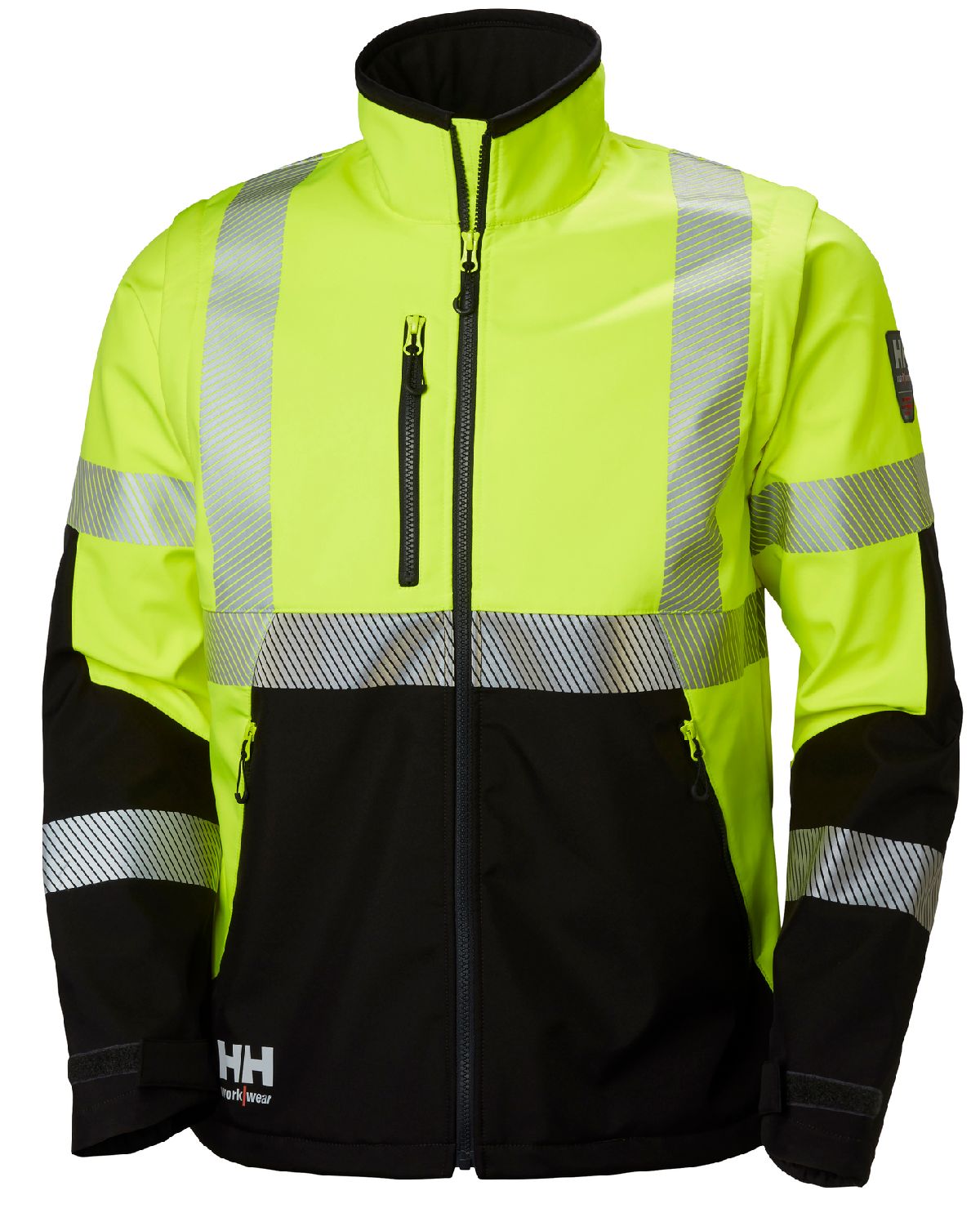 Helly Hansen Jacke 74272 Icu Softshell Jacket 369 EN471 Yellow/Black