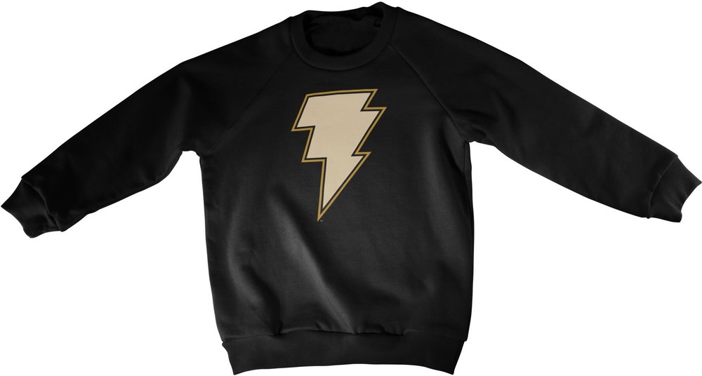 Schwarz Adam Lightning Logo Kids Sweatshirt Kinder Schwarz - Herren / Unisex