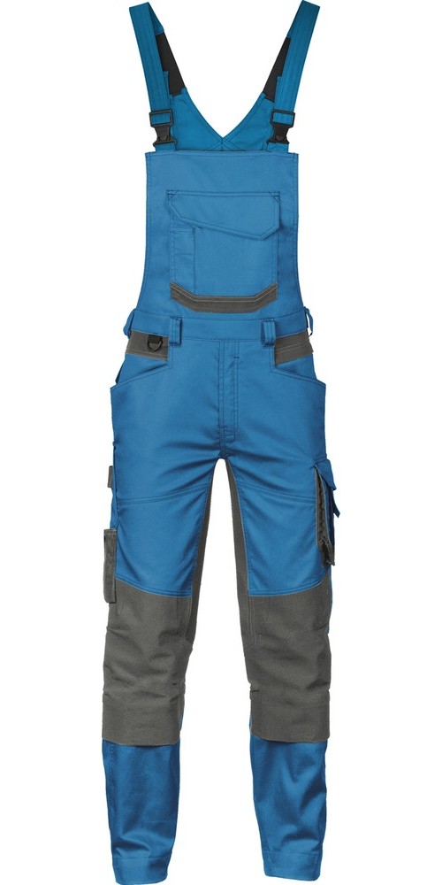 Dassy Arbeitslatzhose mit Stretch und Kniepolstertaschen Tronix PESCO41 Azurblau/Anthrazitgrau - Herren / Unisex