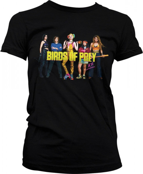 Birds Of Prey Girly Tee Damen T-Shirt Black