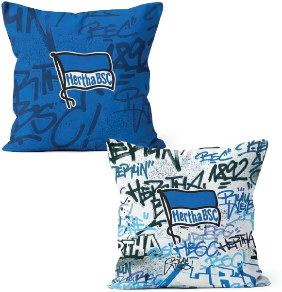 Hertha BSC Berlin Kissen Graffiti 4023477 40x40cm