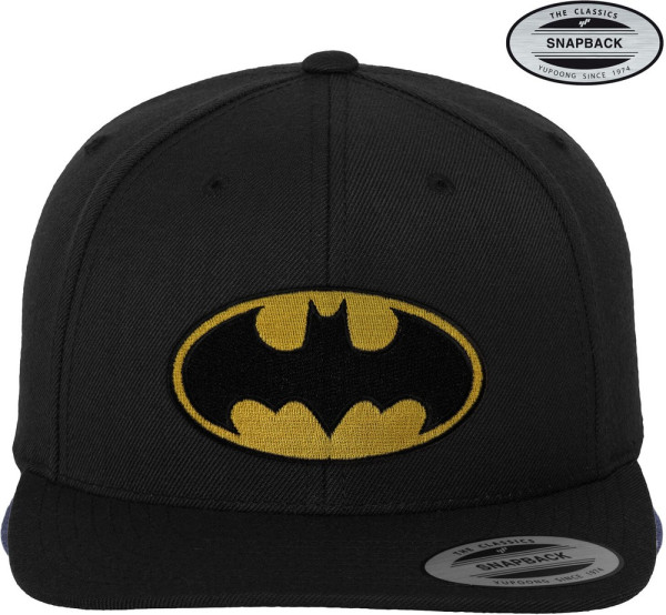 Batman Logo Premium Snapback Cap Black
