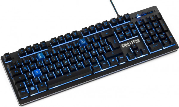 FC Schalke 04 S04 Gaming Tastatur mit LED Beleuchtung Fussball 1. Bundesliga Black