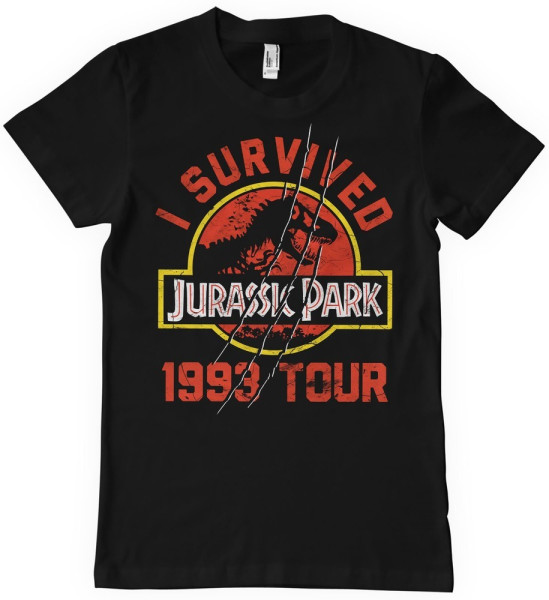 Jurassic Park 1993 Tour T-Shirt Black