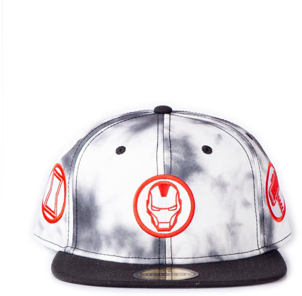 Marvel Tye Dye Badge Snapback in Multicolor