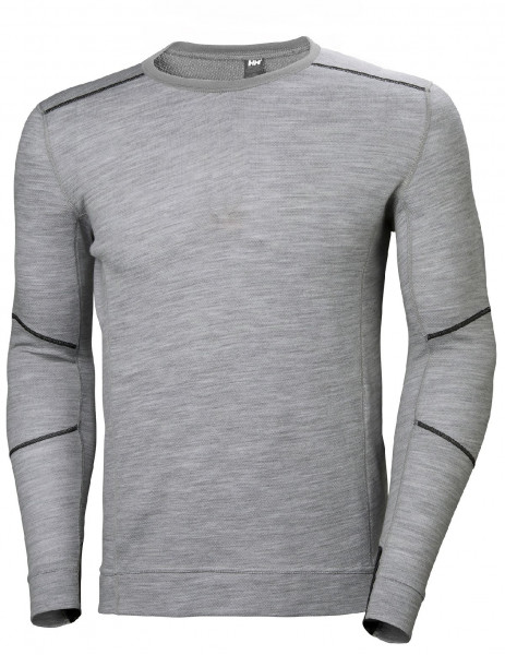 Helly Hansen Longsleeve 75106 Hh Lifa Merino Crewneck 930 Grey Melange