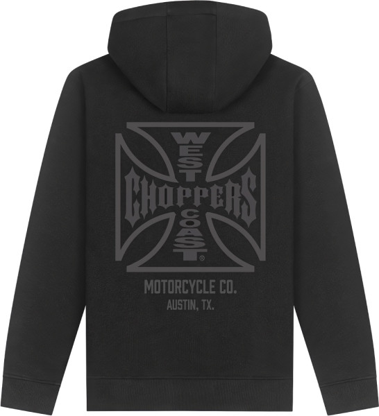 WCC West Coast Choppers Hoodie Zip Atx Cross Zip Hoody WCCHD230ZW
