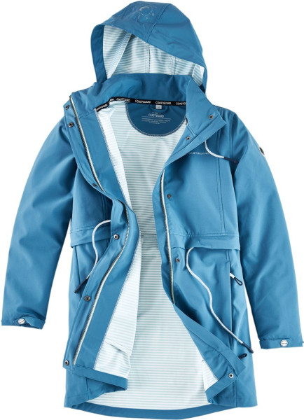 Coastguard Damen Softshellkurzmantel Rauchblau