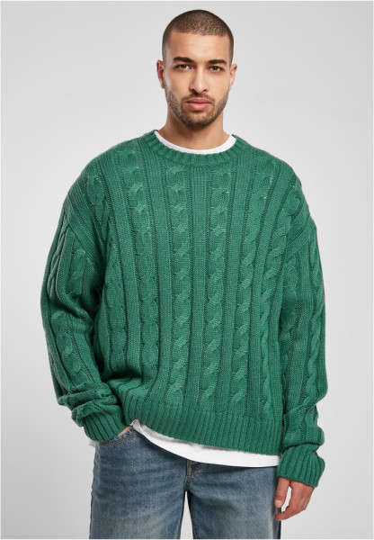 Urban Classics Sweatshirt Boxy Sweater Green