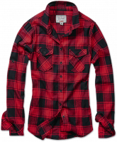 Brandit Hemd Amy Flanell Shirt GIRLS in Red/Black