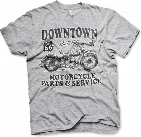 Route 66 Downtown Service T-Shirt Heather-Grey