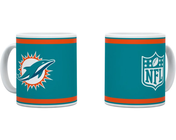 Miami Dolphins Matte Mug KICKOFF 2022 American Football NFL Blau-330 ml