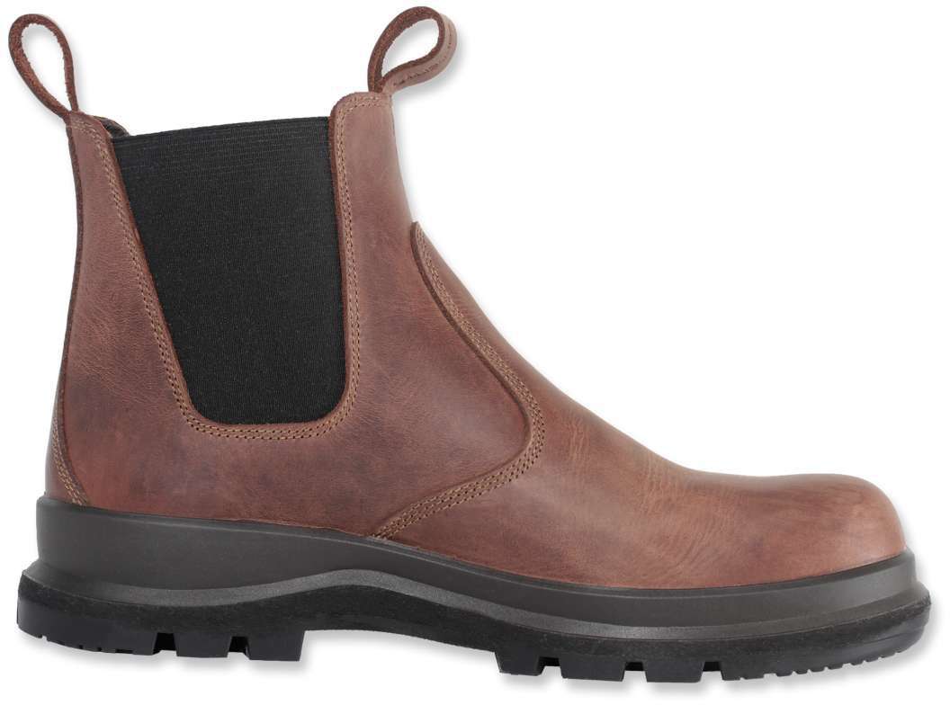 Carhartt Herren Sicherheitsstiefel Carter Chelsea Boot Dark Brown