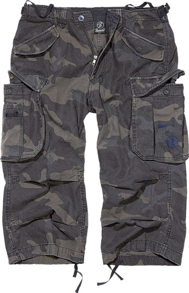 Brandit Shorts Industry Vintage 3/4 in Darkcamo