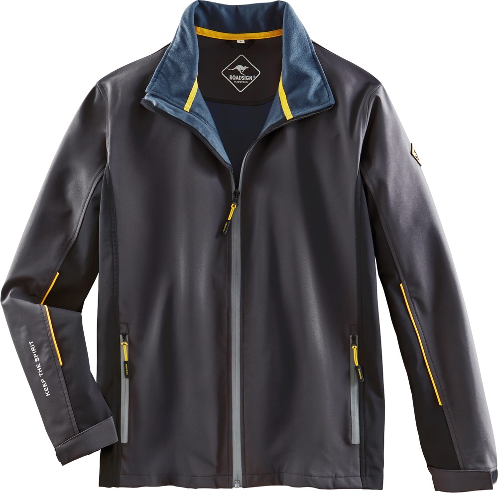 Roadsign Softshelljacke Anthrazit/Gelb - Herren / Unisex