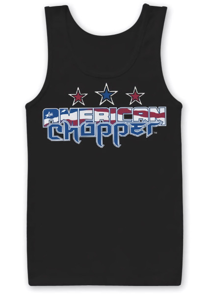 American Chopper Flag Logo Tank Top Black