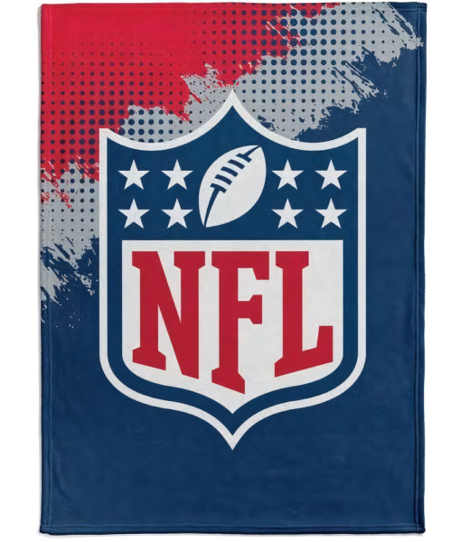 NFL Shield Flannel Decke /Throw CORNER American Football NFL Weiß-150x200cm