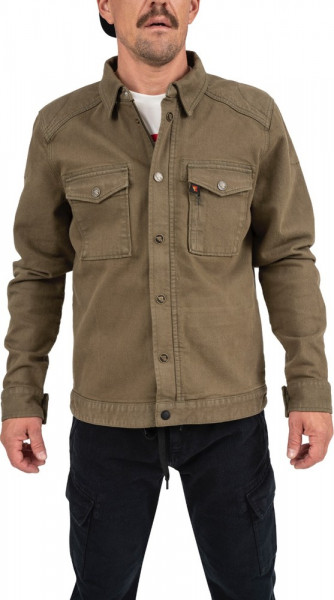 Riding Culture by Rokker Motorrad Hemd Rider Shirt Olive