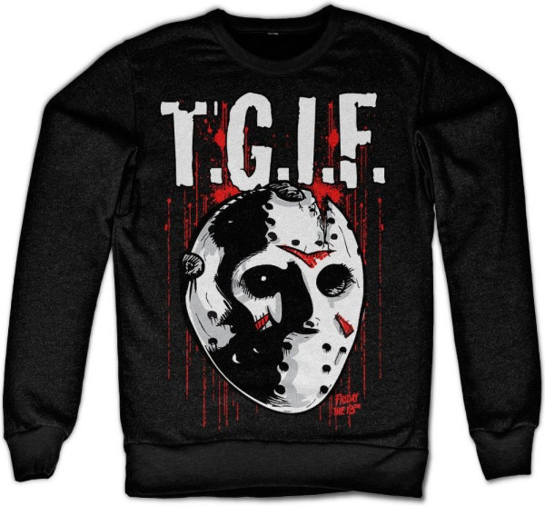 Friday The 13th T.G.I.F. Sweatshirt Black