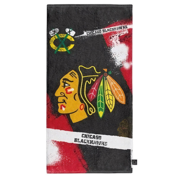Chicago Blackhawks Strandtuch Spray Eishockey Rot