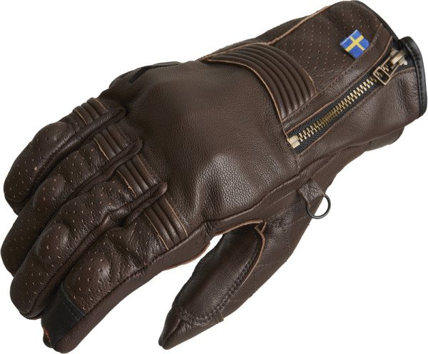 Halvarssons Motorrad Handschuhe Glove Hofors Brown 710-21110230