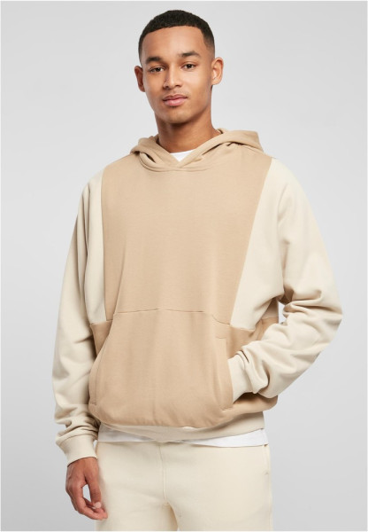 Urban Classics Sweatshirt Cut On Sleeve Hoody Unionbeige/Softseagrass