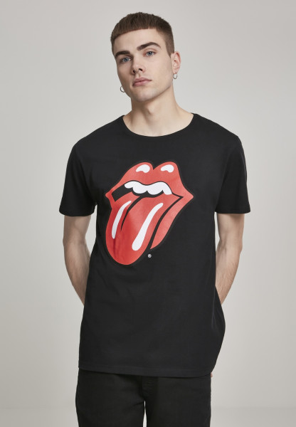 Merchcode T-Shirt Rolling Stones Tongue Tee Black
