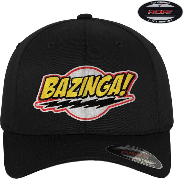 The Big Bang Theory Bazinga Patch Flexfit Cap Black
