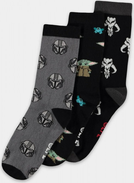 The Mandalorian - Crew Socks (3Pack) Multicolor