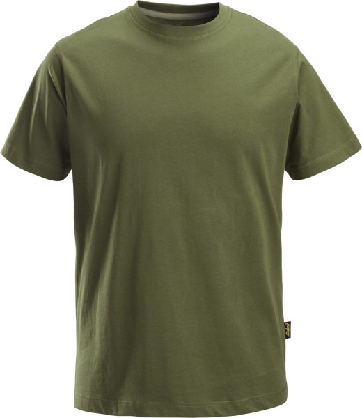 Snickers Arbeitsshirt Klassisches Baumwoll T-Shirt Khaki/Grün