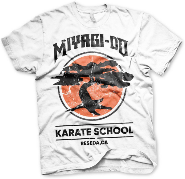 Cobra Kai Miyagi-Do Karate School T-Shirt White