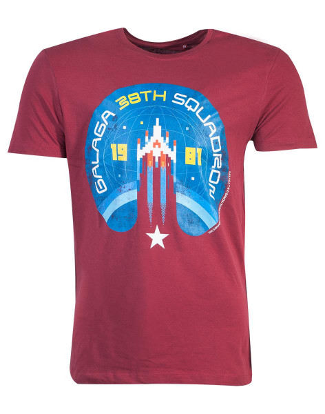 Bandai Namco - Galaga - 38th Squadron Men's T-Shirt Red