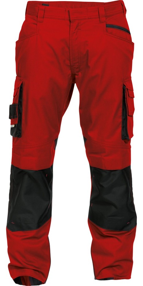 Dassy Arbeitshose mit Kniepolstertaschen Nova PESCO63 Rot/Schwarz - Herren / Unisex