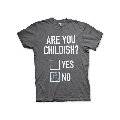 Hybris Are You Childish T-Shirt Dark-Grey