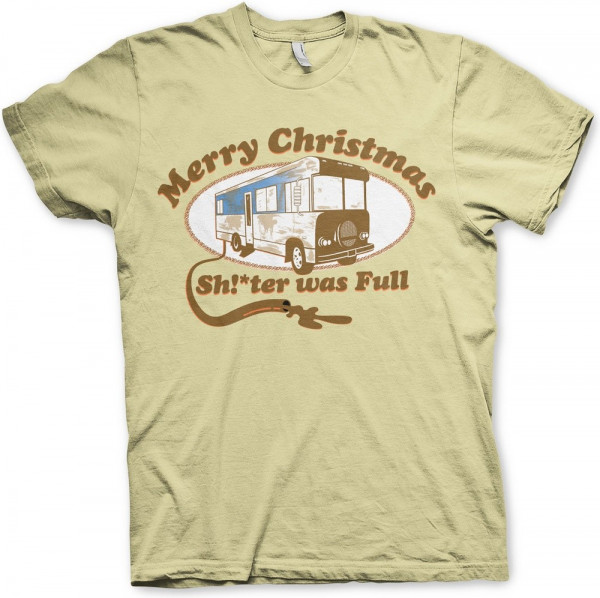 National Lampoon's Christmas Vacation Shitter Was Full T-Shirt Khaki