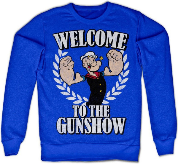 Popeye Welcome To The Gunshow Sweatshirt Blue