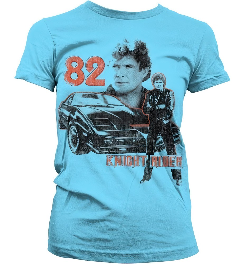 Knight Rider 1982 Girly T-Shirt Damen Skyblue - Damen