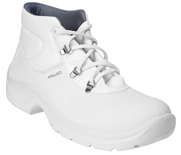 AWC Footwear Berufsschuhe Knöchelhoher Schnürschuh mit Stahlkappe in Weiß