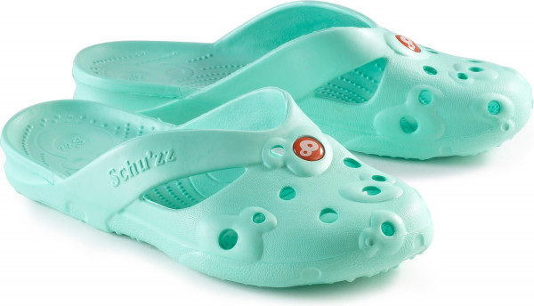 Schu'zz Schuzz Damen Badelatschen Mule Aqua / Blau