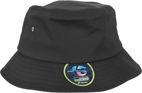Flexfit Cap Nylon Bucket Hat Black