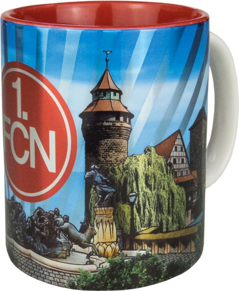 1. FC Nürnberg Tasse Metallic Altstadt Fußball Weiß