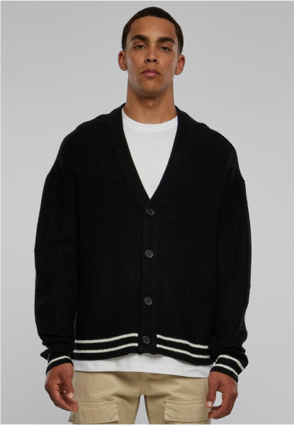 Urban Classics Strickjacke Sporty Boxy Cardigan Black